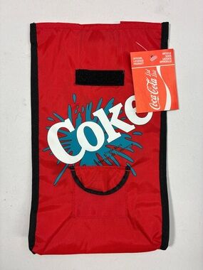 Coca-Cola Red Sleeve with Teal Splash and White Logo